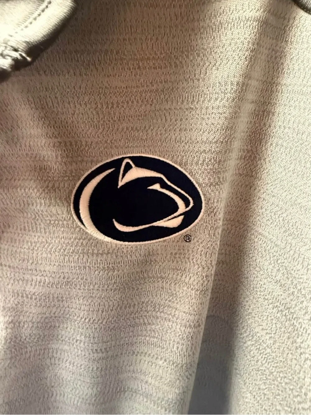 Nike Light Gray Dri-FIT Quarter Zip Pullover